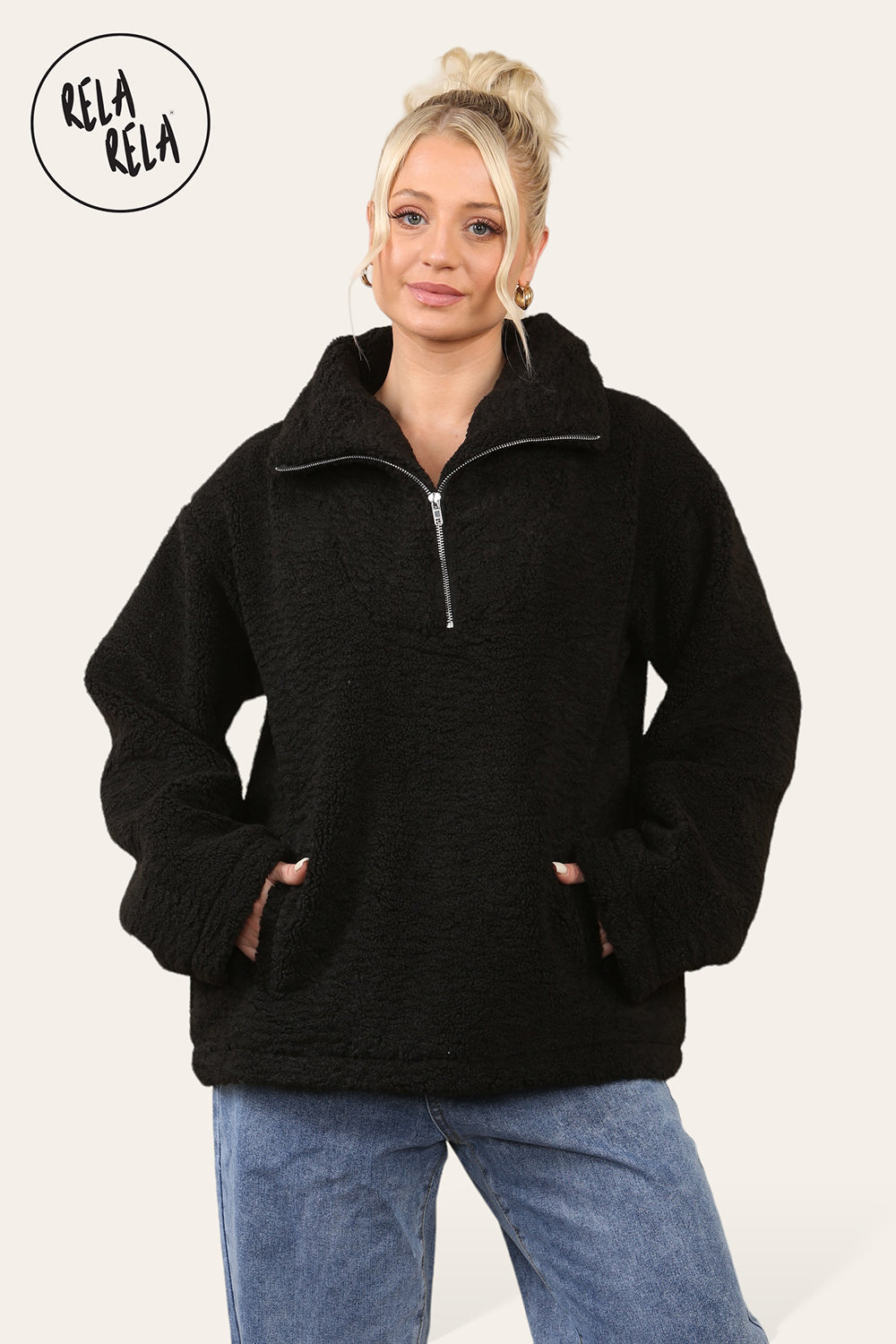 Half zip winter coat hotsell